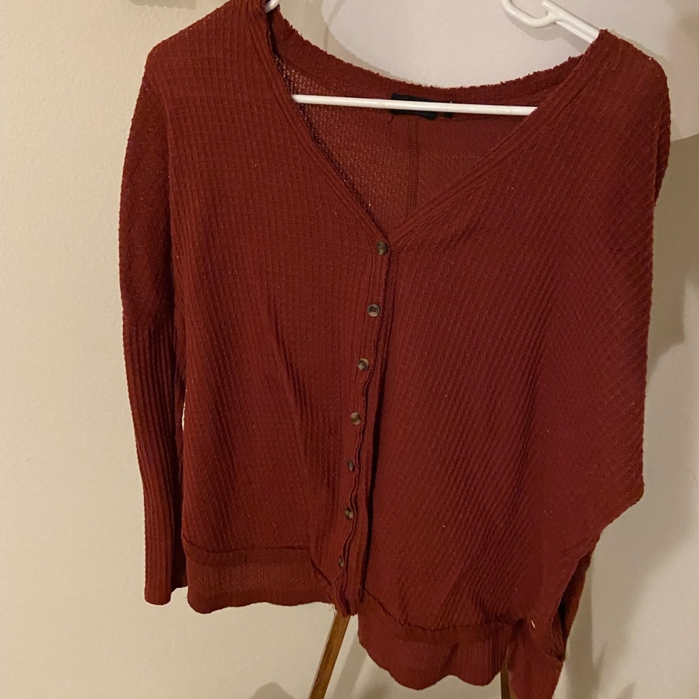Urban Outfitters Waffle Knit Long Sleeve